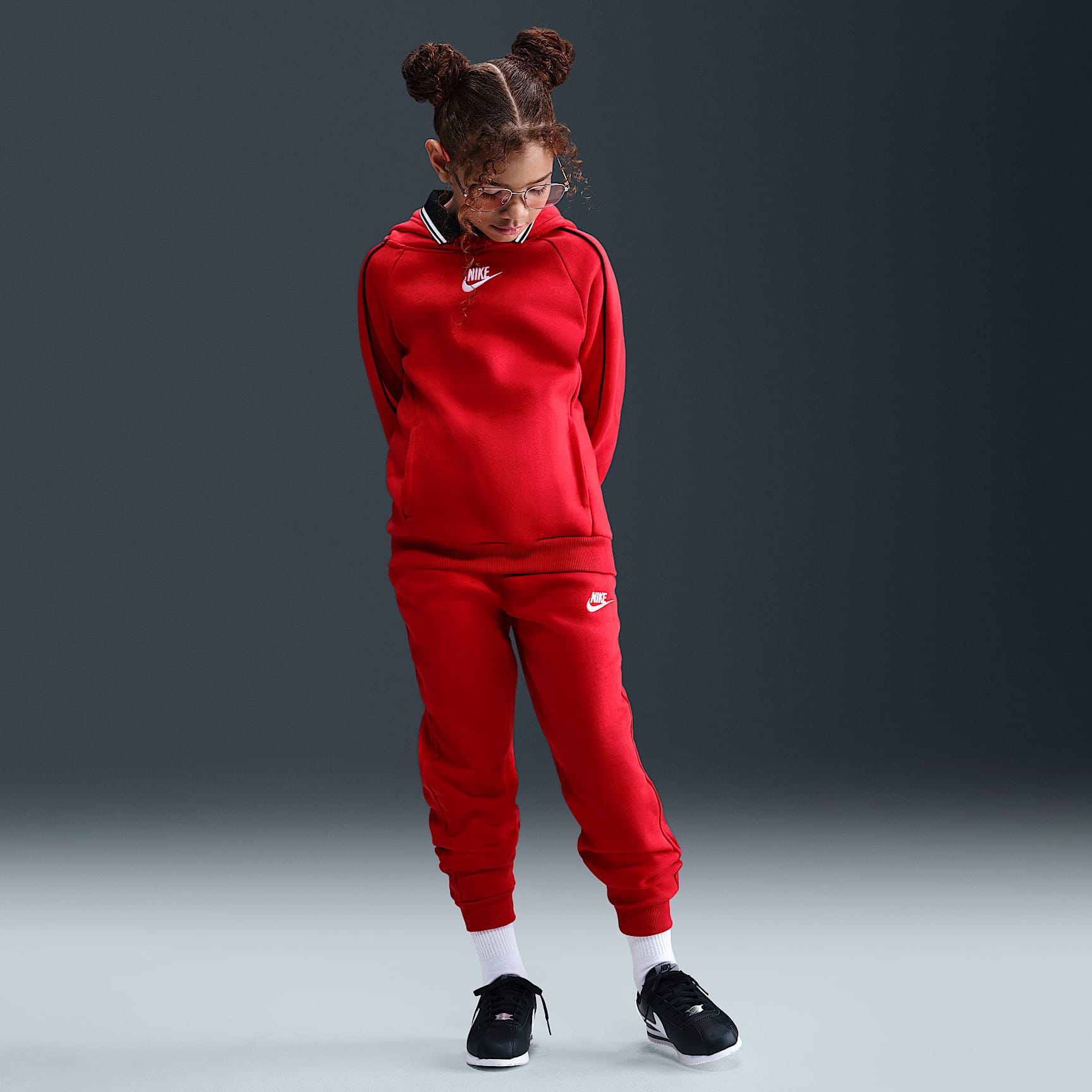 Nike Sportswear Club Fleece Big Kids' Hooded Tracksuit. Nike.com